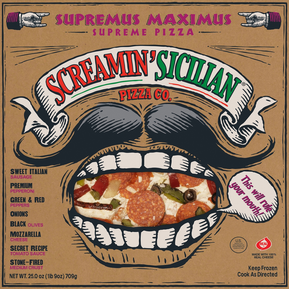 Screamin Sicilian Supreme Pizza : Supremus Maximus