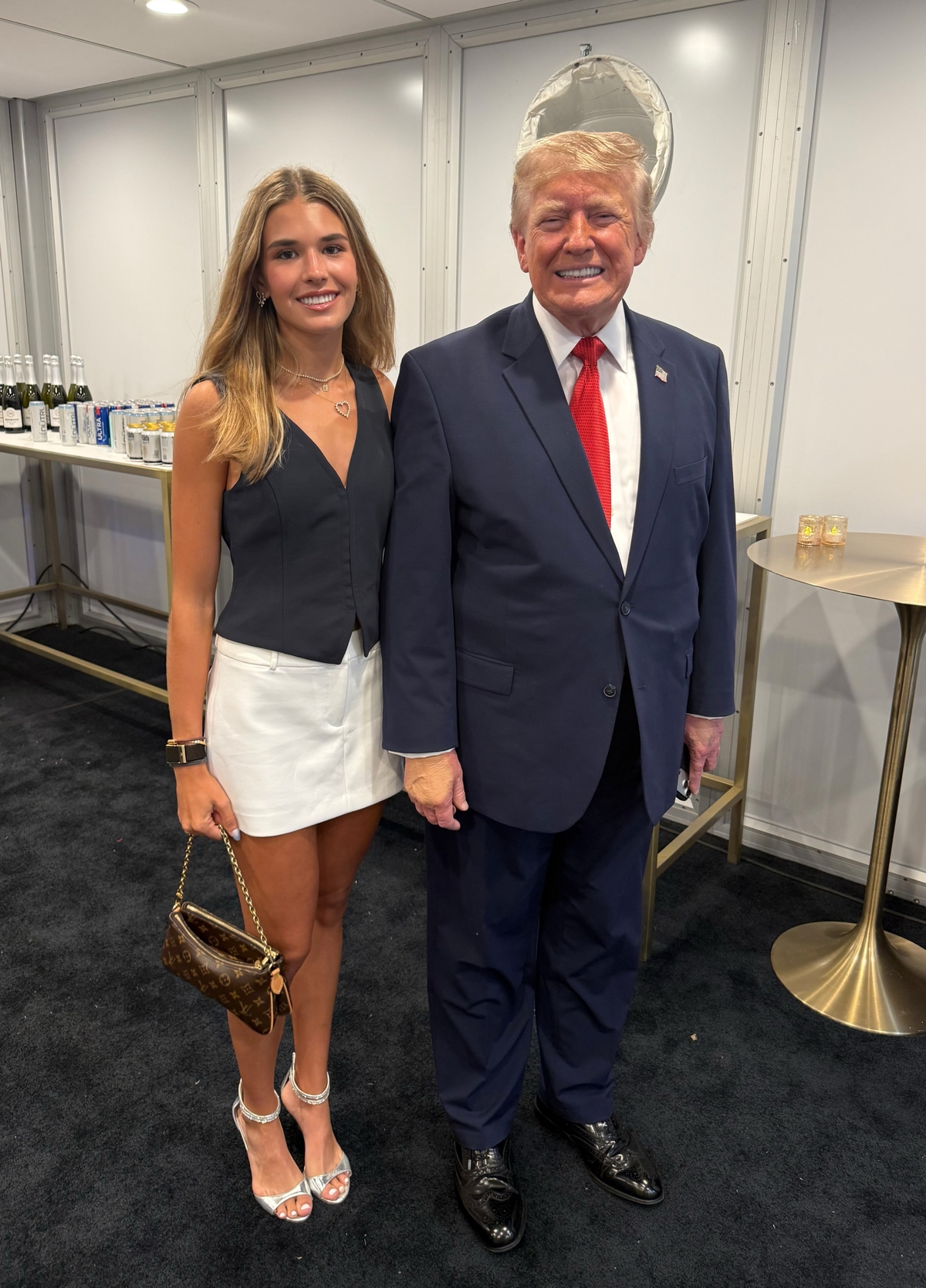 Donald Trump with his granddaughter