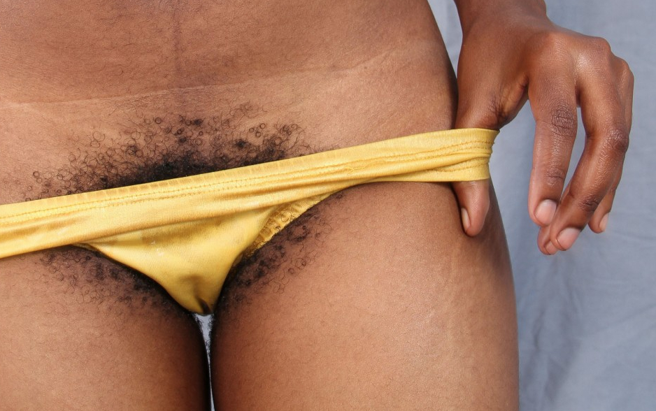a black girl named Tassara taking off her panties