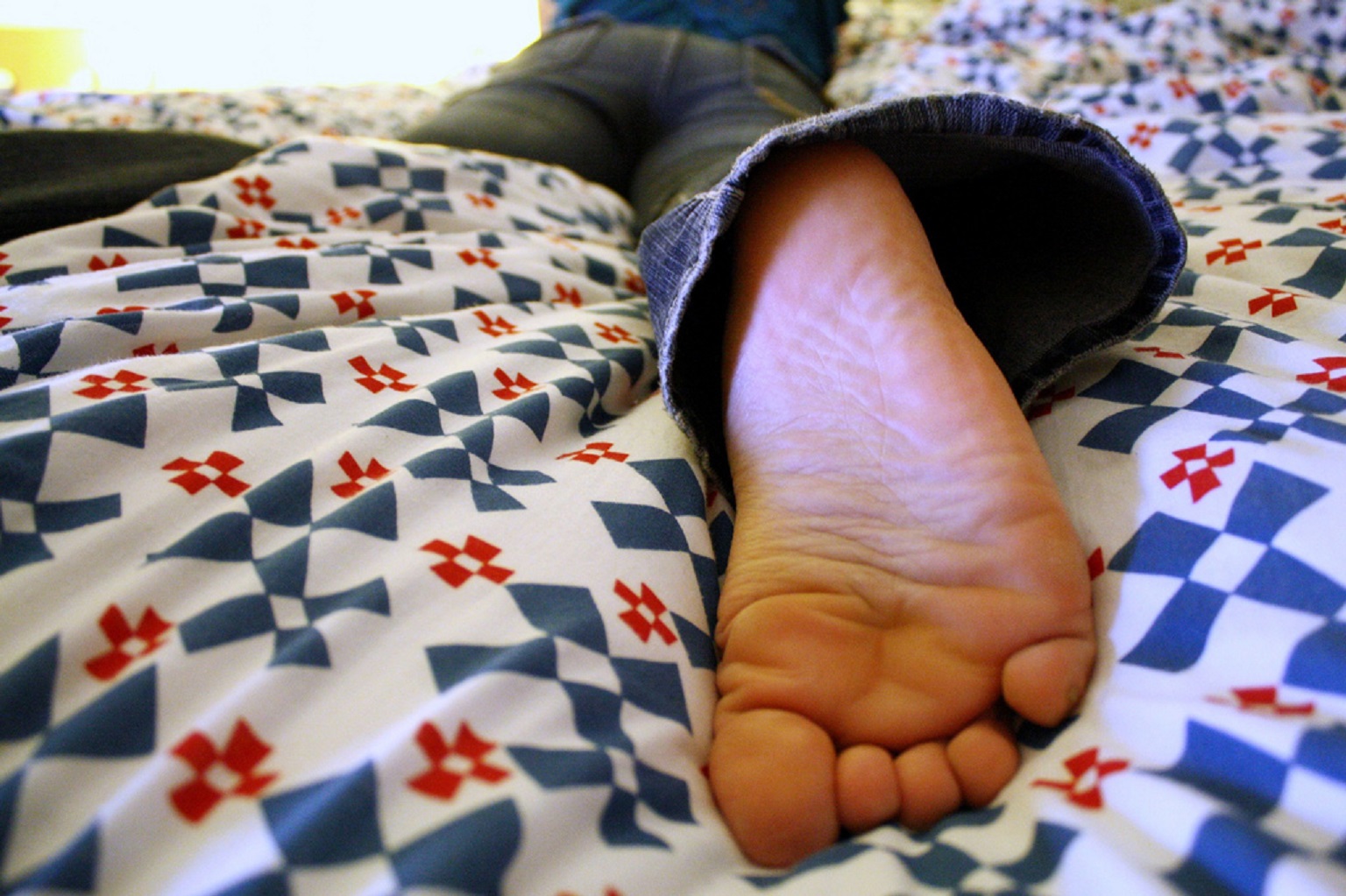 a girl named Penny posing and showing her foot