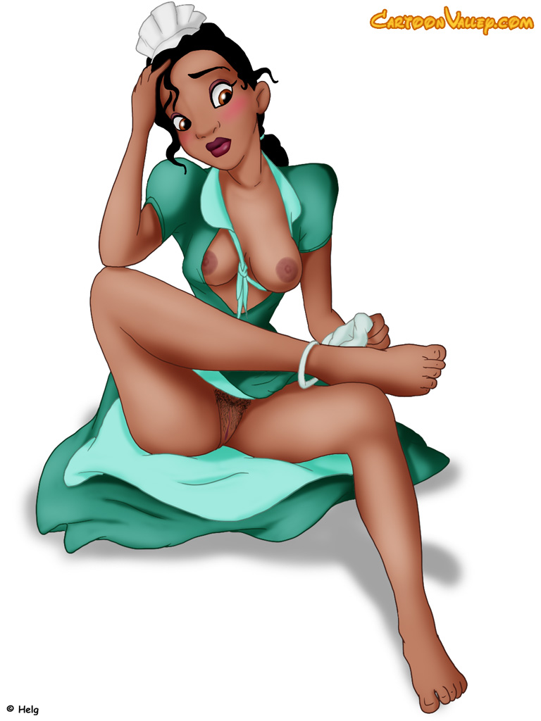 illustration : Tiana taking off her panties and showing her ass