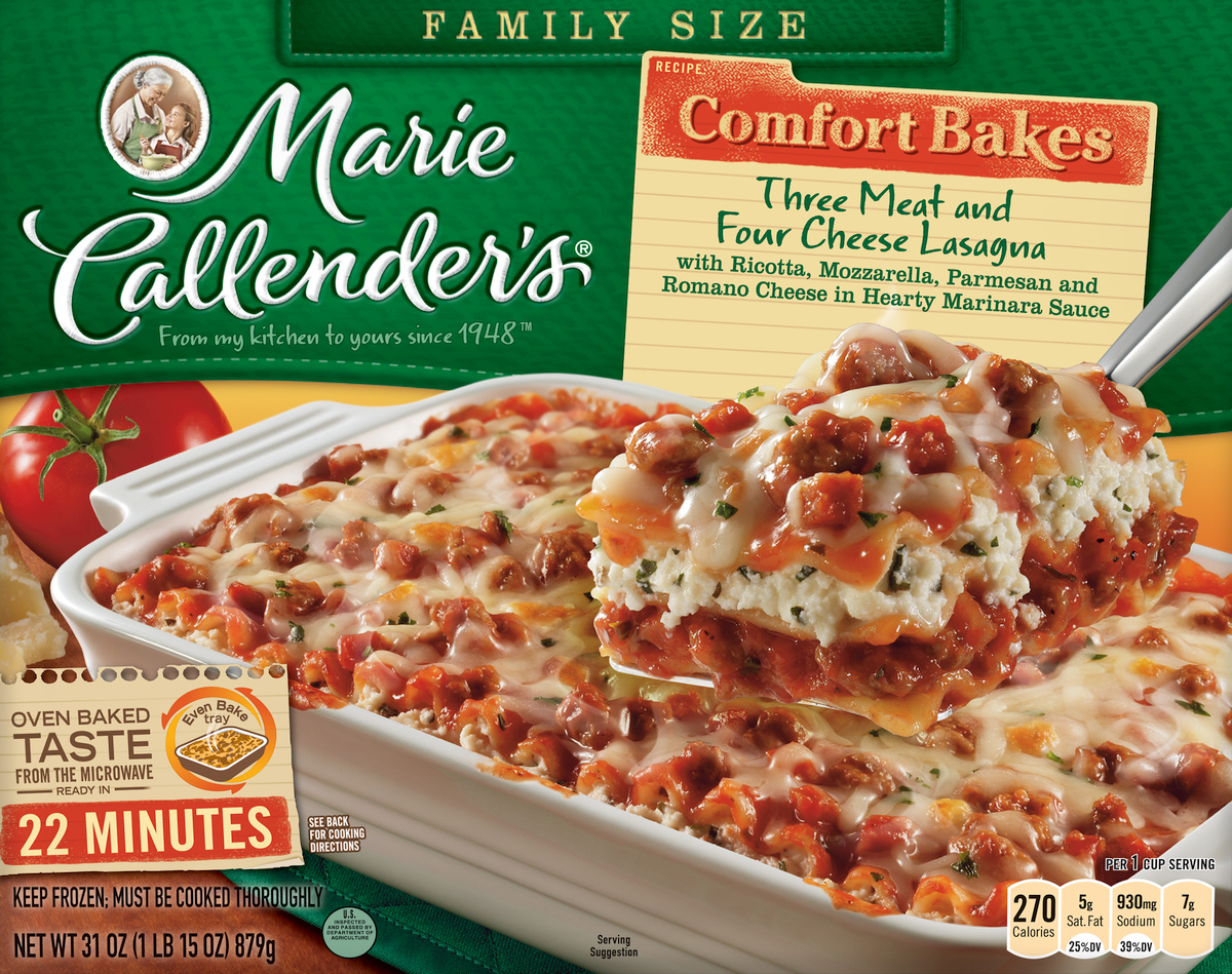 Marie Callender's Three Meat And Four Cheese Lasagna