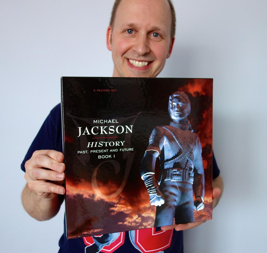 Brian Vibberts showing Michael Jackson's History album
