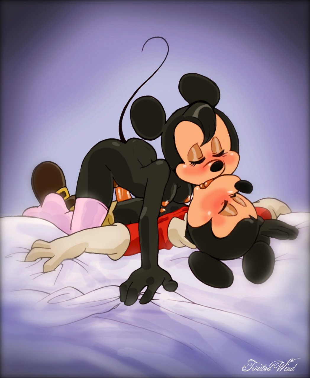 illustration : Mickey and Minnie Mouse fucking.