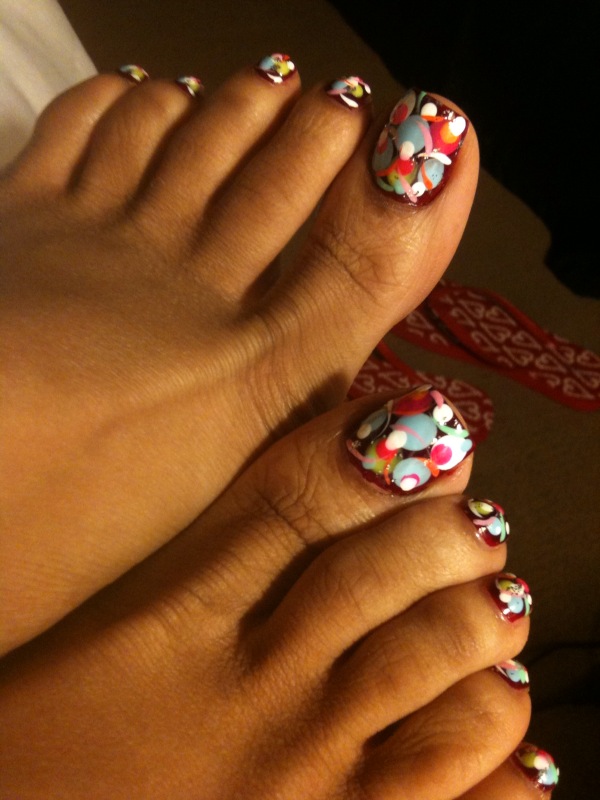 Marie Luv's toes