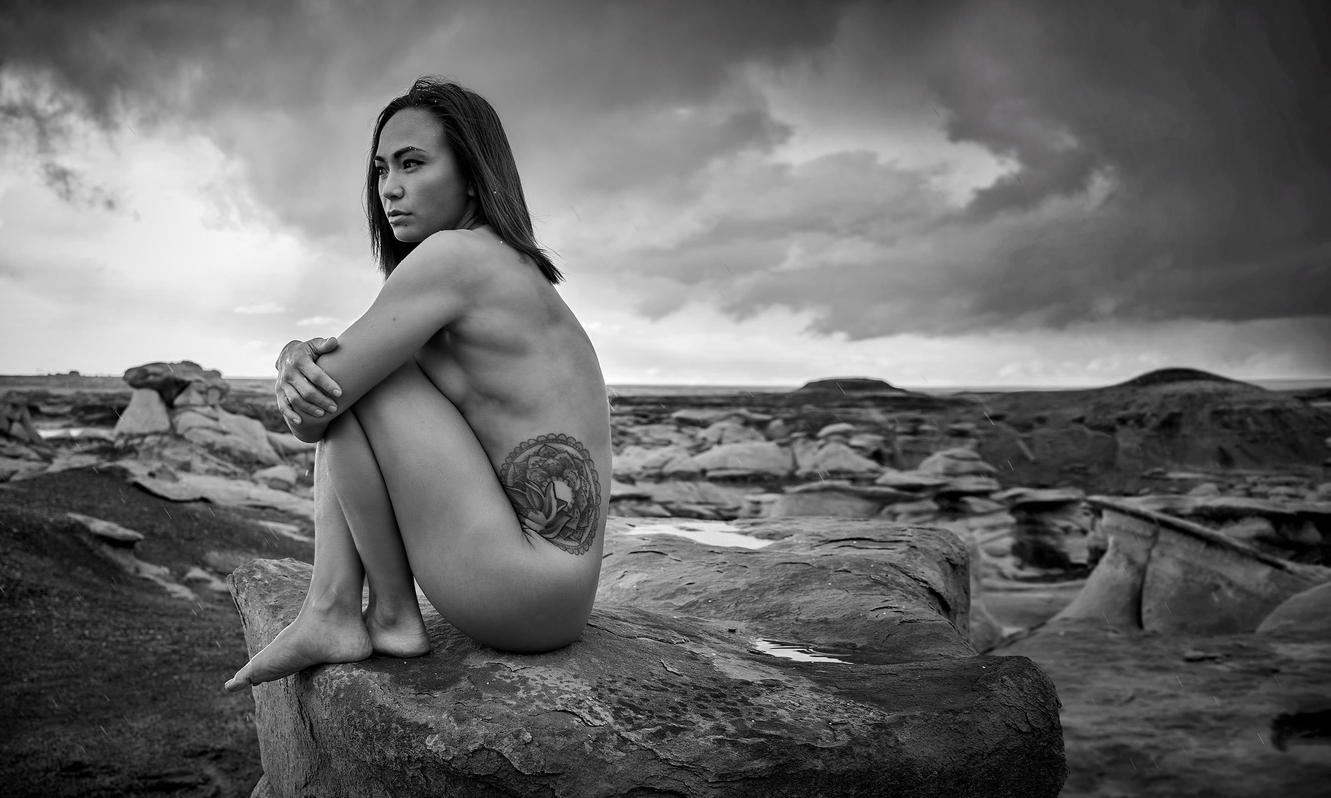 Michelle Waterson posing nude for ESPN