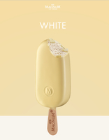 Magnum ice cream bars : White