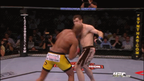 animation : Anderson Silva dodging and punching Forrest Griffin at UFC 101