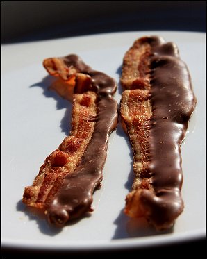 chocolate bacon strips