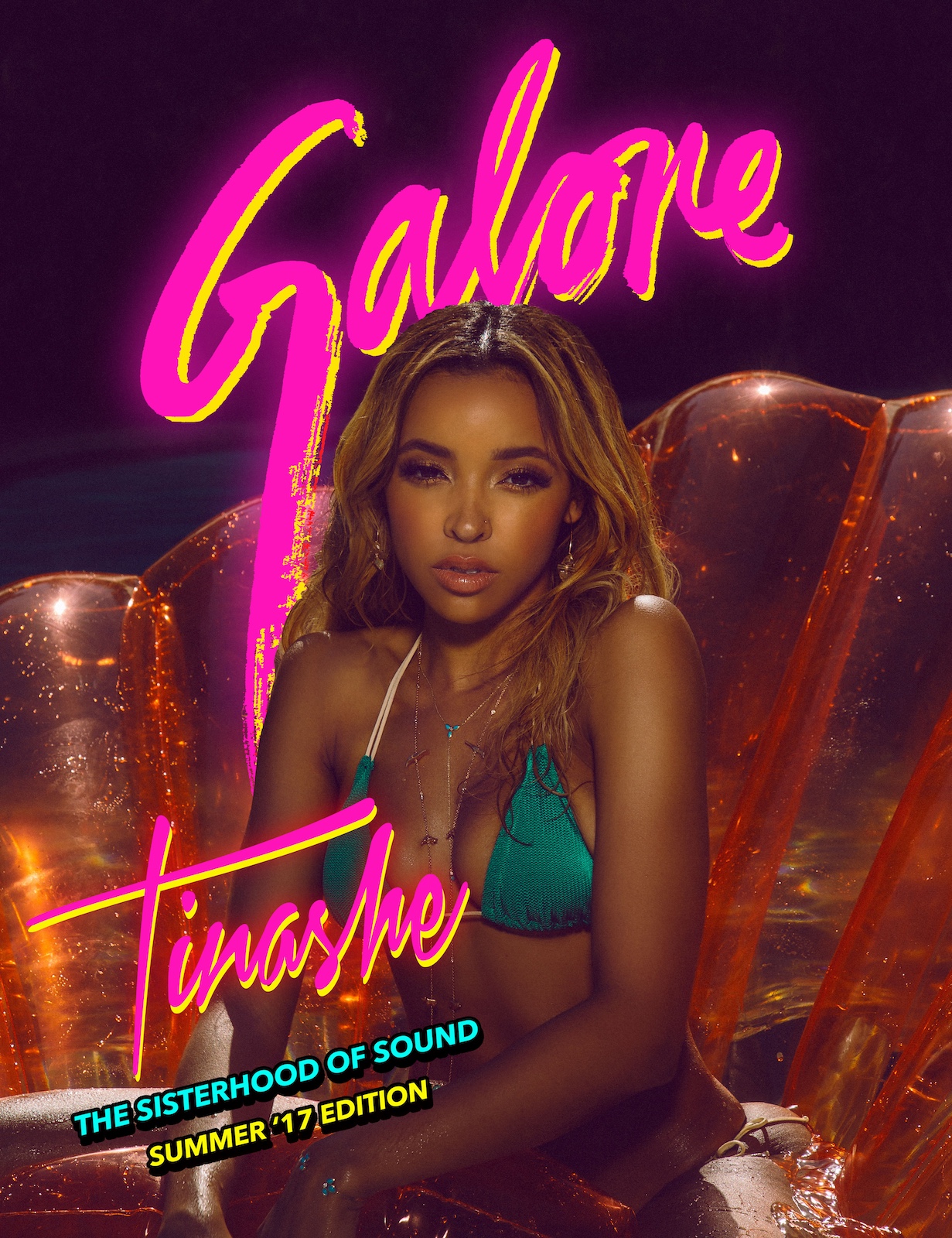 Tinashe posing for Galore Magazine