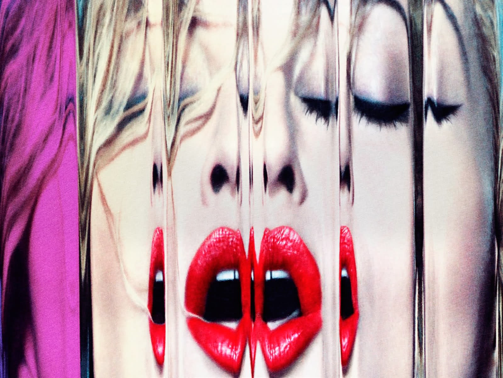 Madonna posing for her MDNA album