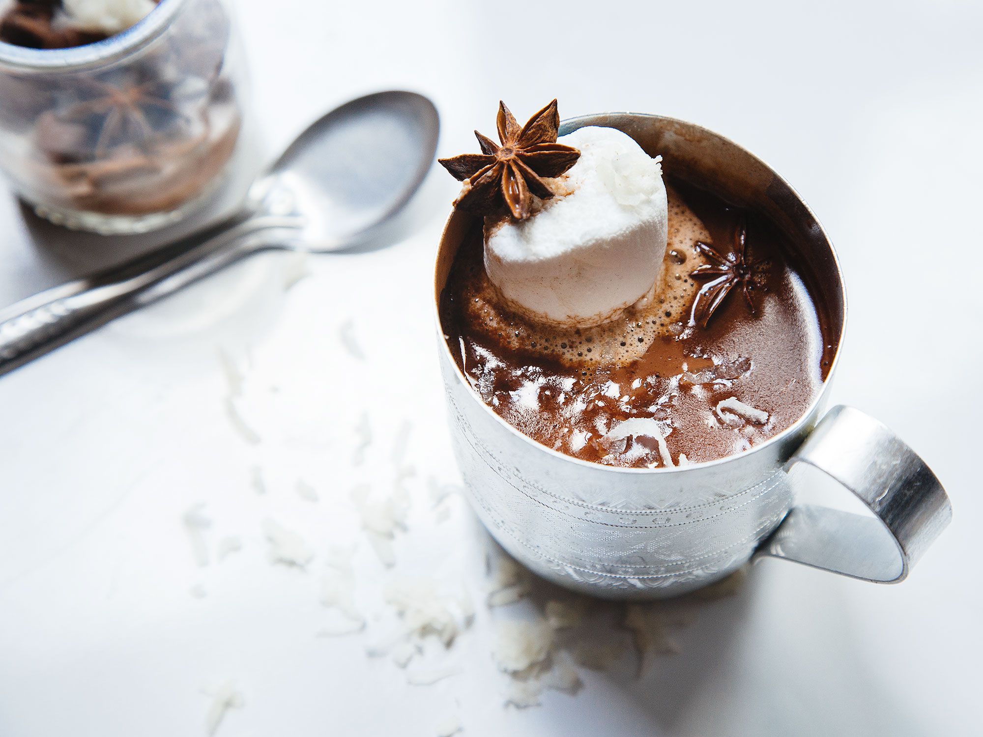 a mug of Thai-spiced hot chocolate