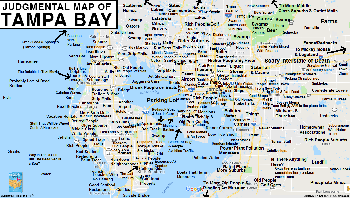 a Judgmental Map of Tampa Bay