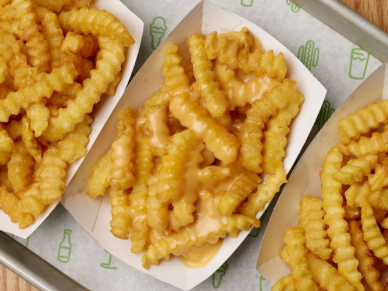 Shake Shack Crinkle Cut Fries with cheese